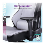 Cooler Master Caliber X1C Cooling Series Gaming Chair with Multi-Adjustable 4D Armrest (Gray)