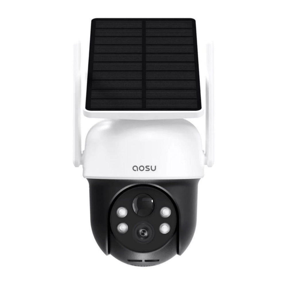 AOSU SolarCam D1 Classic 2K Wireless Camera with Pan-Tilt-Zoom Technology (Black and White)