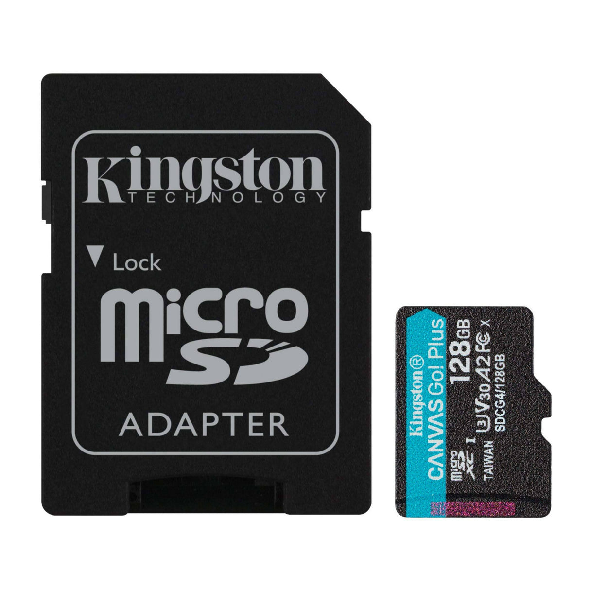 Kingston Canvas Go Plus U3 V30 A2 microSD Card with SD Adapter and 200MBPS Read Speed (128GB)