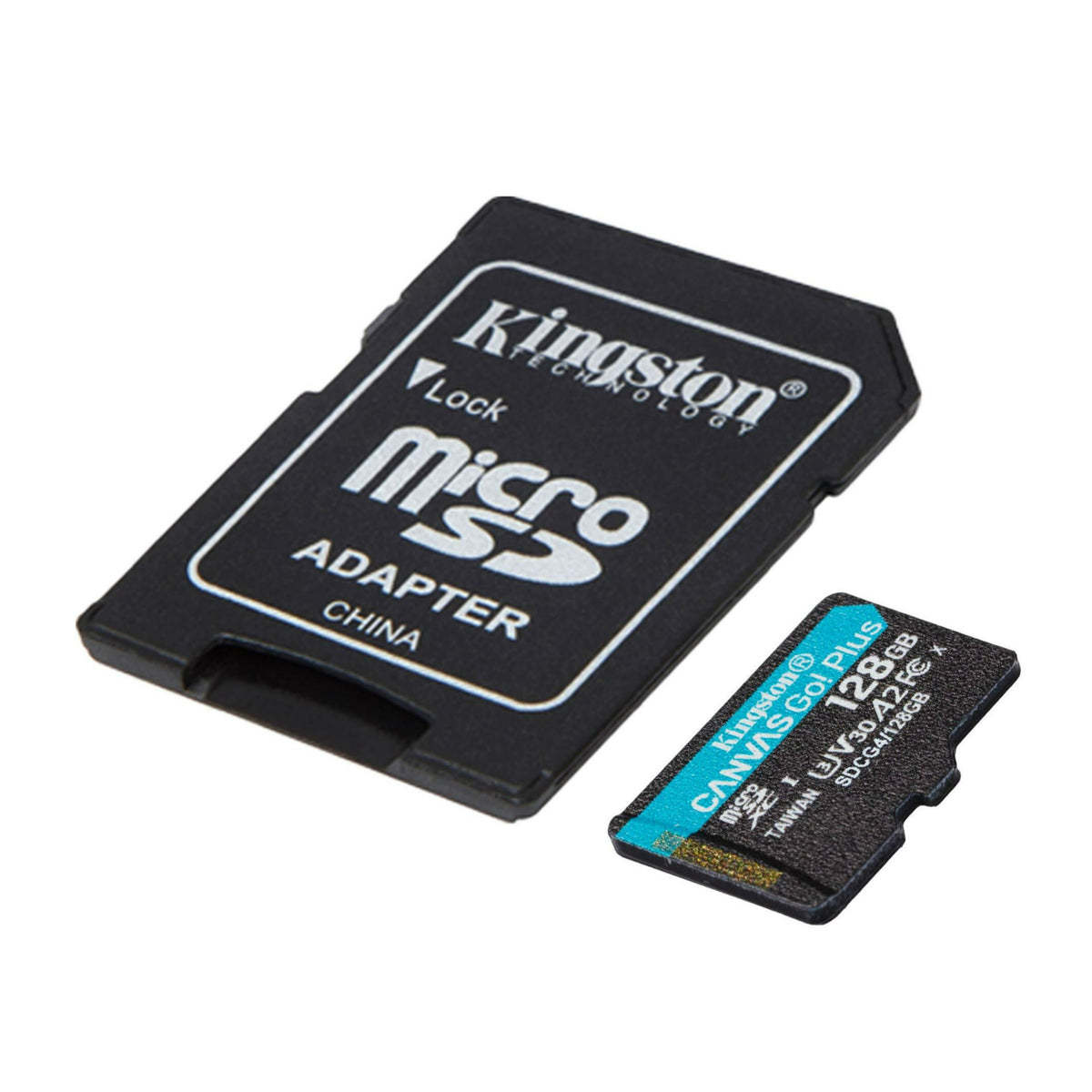Kingston Canvas Go Plus U3 V30 A2 microSD Card with SD Adapter and 200MBPS Read Speed (128GB)