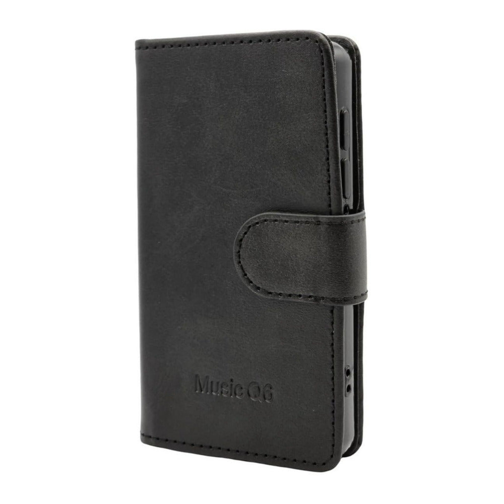 Samvix Book-Style Leather Case for iPlatinum Music Q6 MP3 Player with Durable Build (Black)