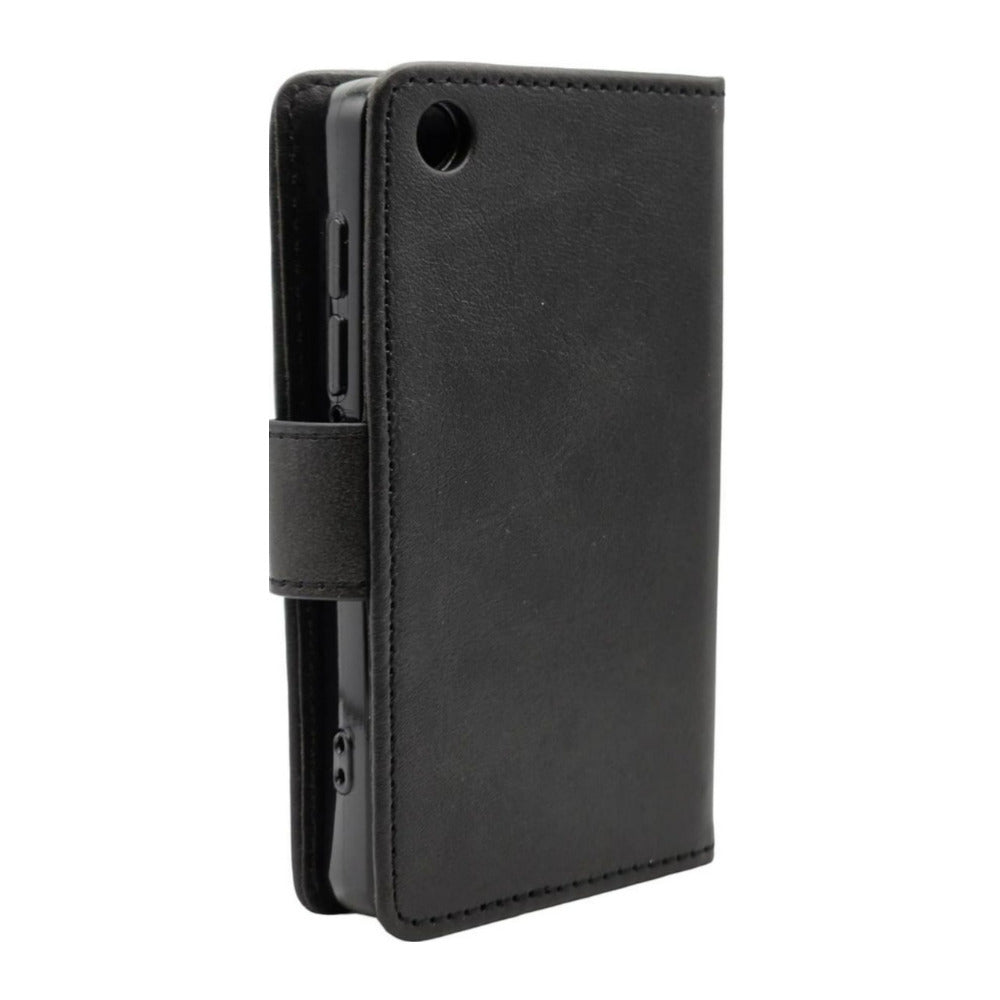 Samvix Book-Style Leather Case for iPlatinum Music Q6 MP3 Player with Durable Build (Black)