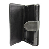 Samvix Book-Style Leather Case for iPlatinum Music Q6 MP3 Player with Durable Build (Black)