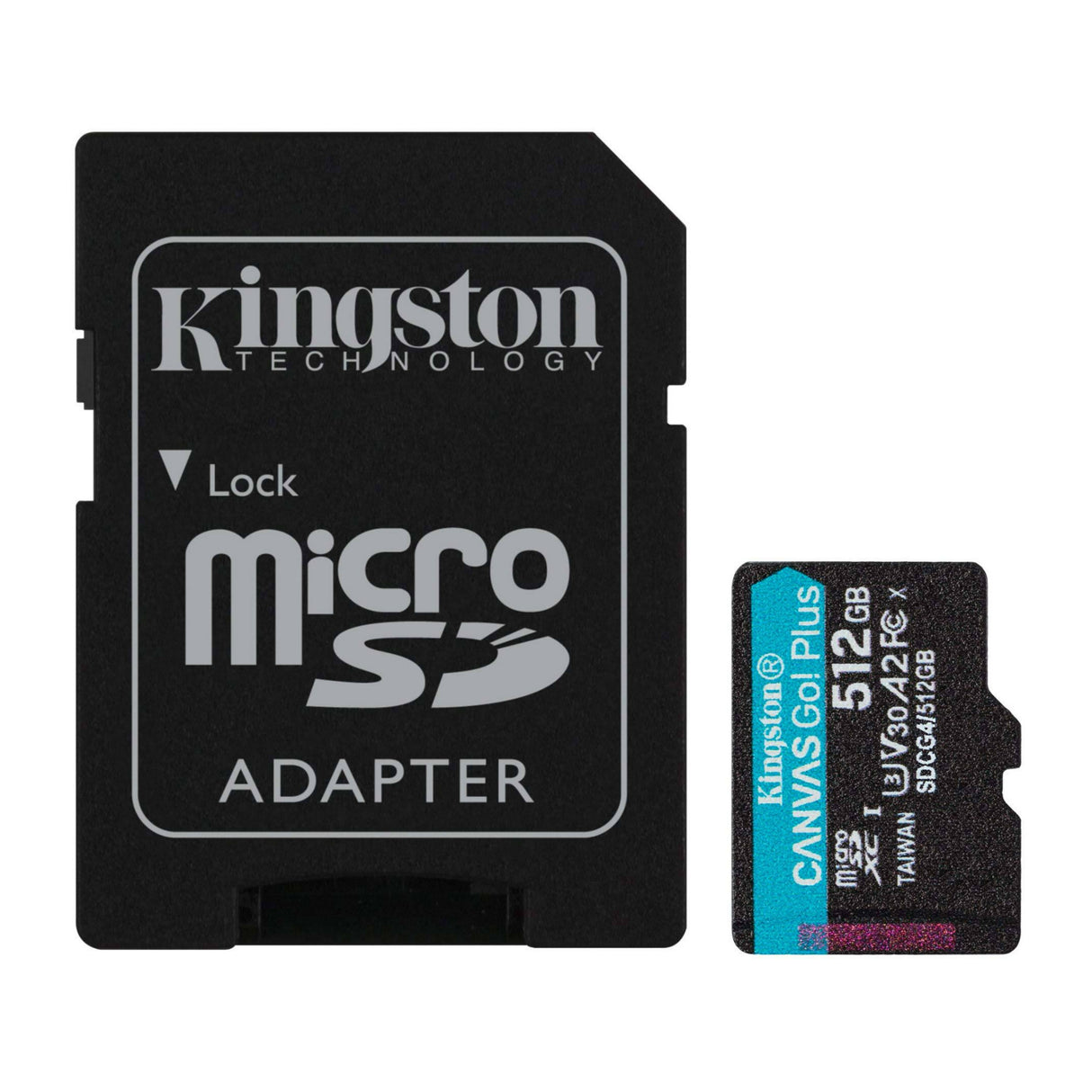 Kingston Canvas Go Plus U3 V30 A2 microSD Card with SD Adapter and 200MBPS Read Speed (512GB)