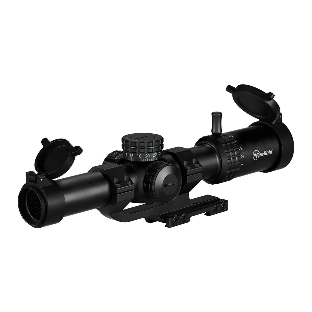 Firefield RapidStrike 1-10x24 Fogproof Riflescope Kit with BDC Reticle and Locking Turrets (Black)