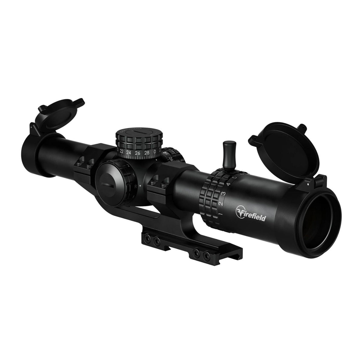 Firefield RapidStrike 1-10x24 Fogproof Riflescope Kit with BDC Reticle and Locking Turrets (Black)
