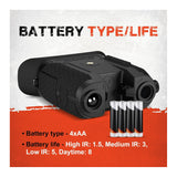 Firefield Hexcore HD 1-3x Digital Night Vision IR Illuminator Binocular with 1280x720 Sensor (Black)