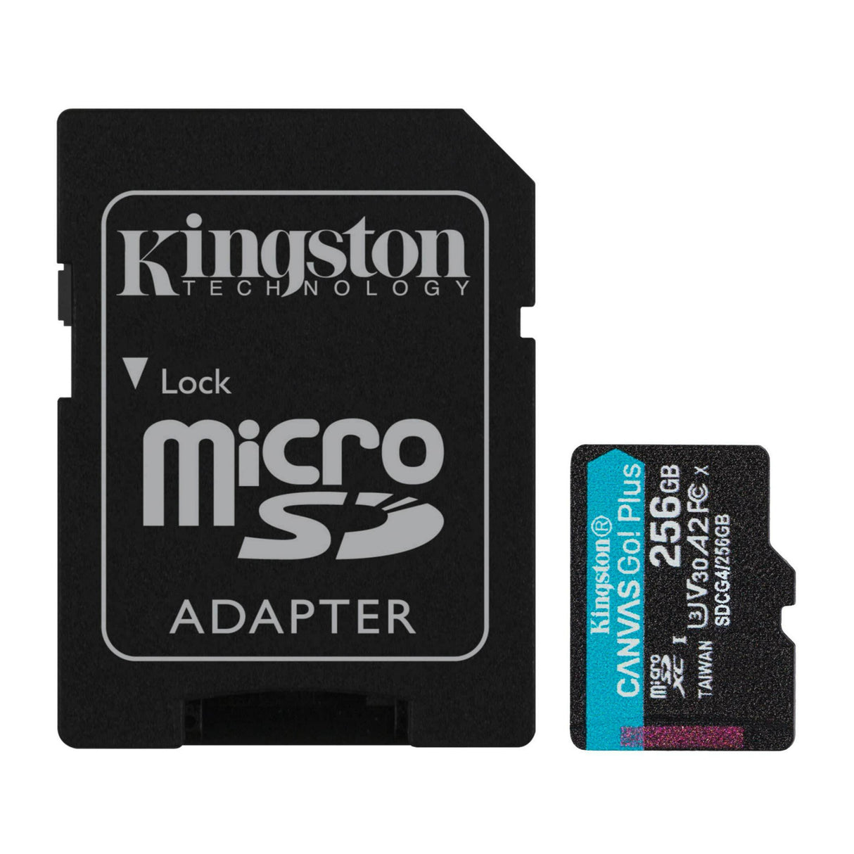 Kingston Canvas Go Plus U3 V30 A2 microSD Card with SD Adapter and 200MBPS Read Speed (256GB)