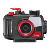 OM SYSTEM PT-059 Underwater Camera Housing for TG-6 and TG-7 Cameras (Red and Black)