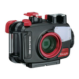 OM SYSTEM PT-059 Underwater Camera Housing for TG-6 and TG-7 Cameras (Red and Black)