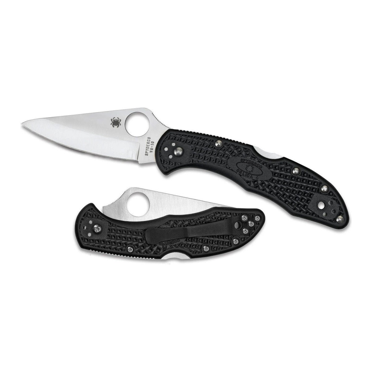 Spyderco Delica 4 7.125-Inch Stainless Steel Folding Knife with FRN Handles (Open Box)