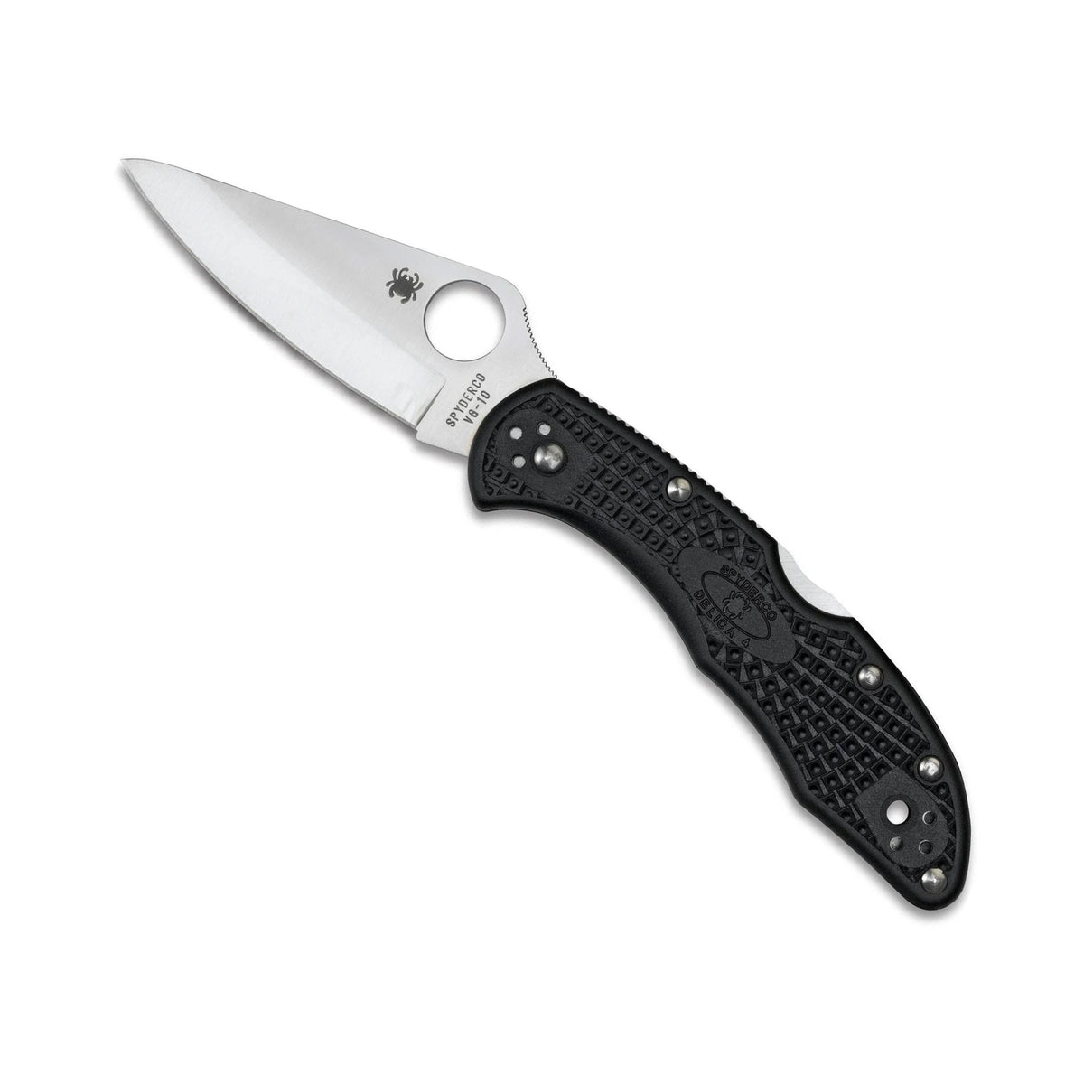 Spyderco Delica 4 7.125-Inch Stainless Steel Folding Knife with FRN Handles (Open Box)