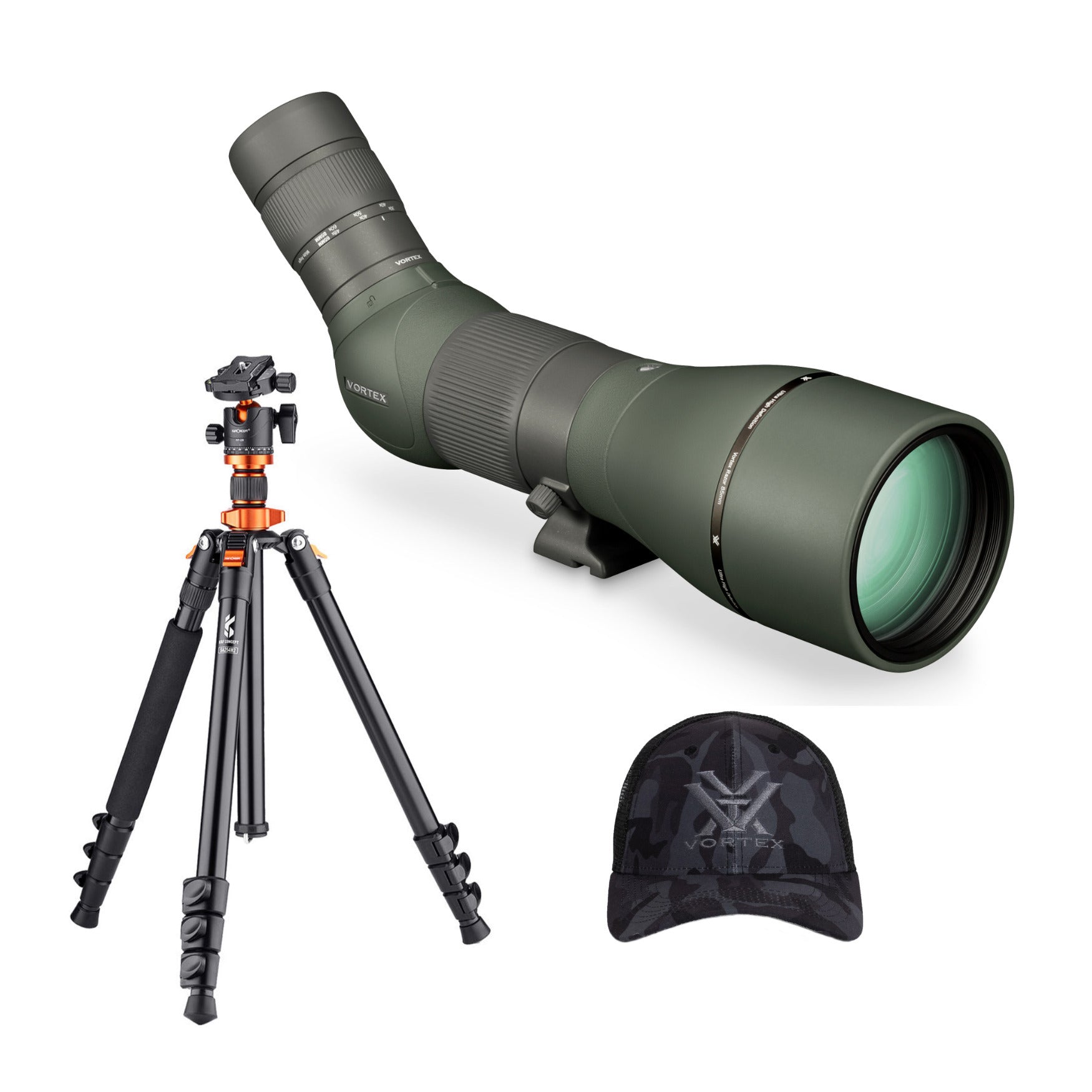 Vortex Viper HD 20-60x85 Spotting Scope (Angled) with Light Tripod