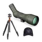 Vortex Viper HD 20-60x85 Spotting Scope (Angled) with Light Tripod and Hat
