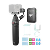DJI Osmo Action Multifunctional Charging Handle with DJI Mic 2 (1 TX, Shadow Black) Bundle