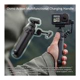 DJI Osmo Action Multifunctional Charging Handle with DJI Mic 2 (1 TX, Shadow Black) Bundle
