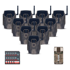 Wildgame Innovations Terra XT 2.0 24MP Cellular Camera with 720p Video (Gray) (10-Pack) Bundle