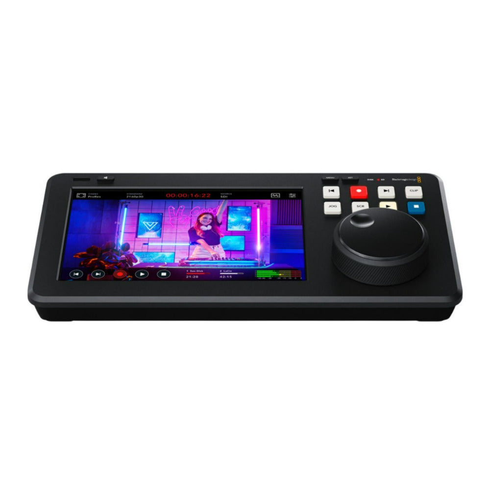 Blackmagic HyperDeck Shuttle 4K Pro – Desktop with 7in HDR LCD and Multi-Format Ultra HD Playback