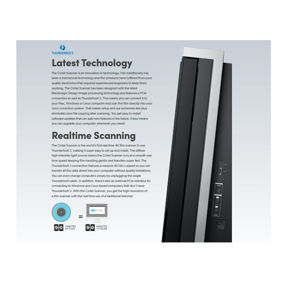 Blackmagic Design Cintel Scanner – Real-Time 4K HDR Film Scanner with DaVinci Resolve Studio