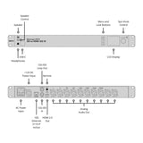 Blackmagic Design 2110 IP SDI to HDMI 12G-10 Converter with 10 Independent XLR Audio Outputs (Black)