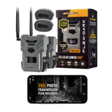 SPYPOINT FLEX-DARK GPS-Enabled Cellular Trail Camera with Dual-SIM and 40MP Photos (Gray, 2-Pack)