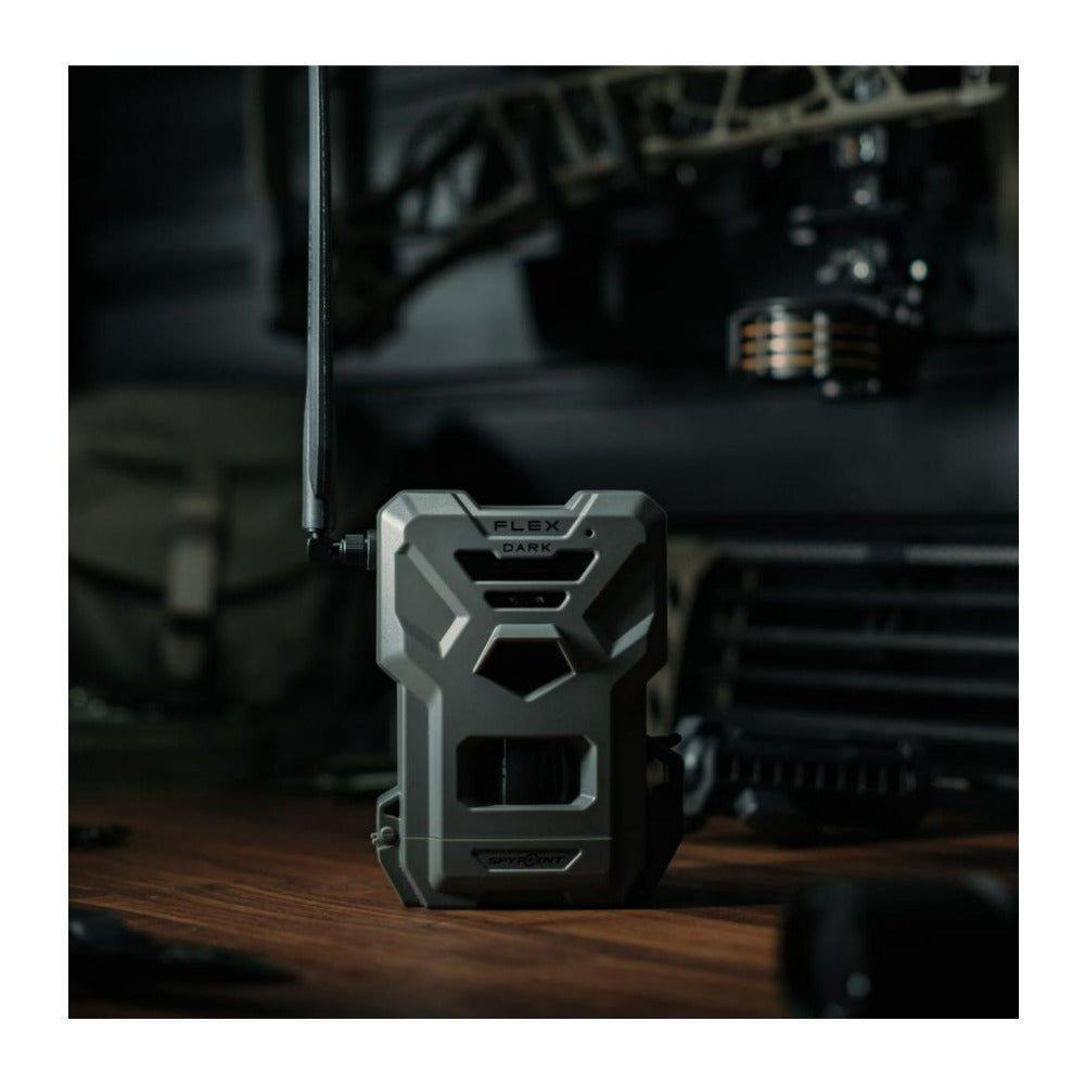 SPYPOINT FLEX-DARK GPS-Enabled Cellular Trail Camera with Dual-SIM and 40MP Photos (Gray, 2-Pack)