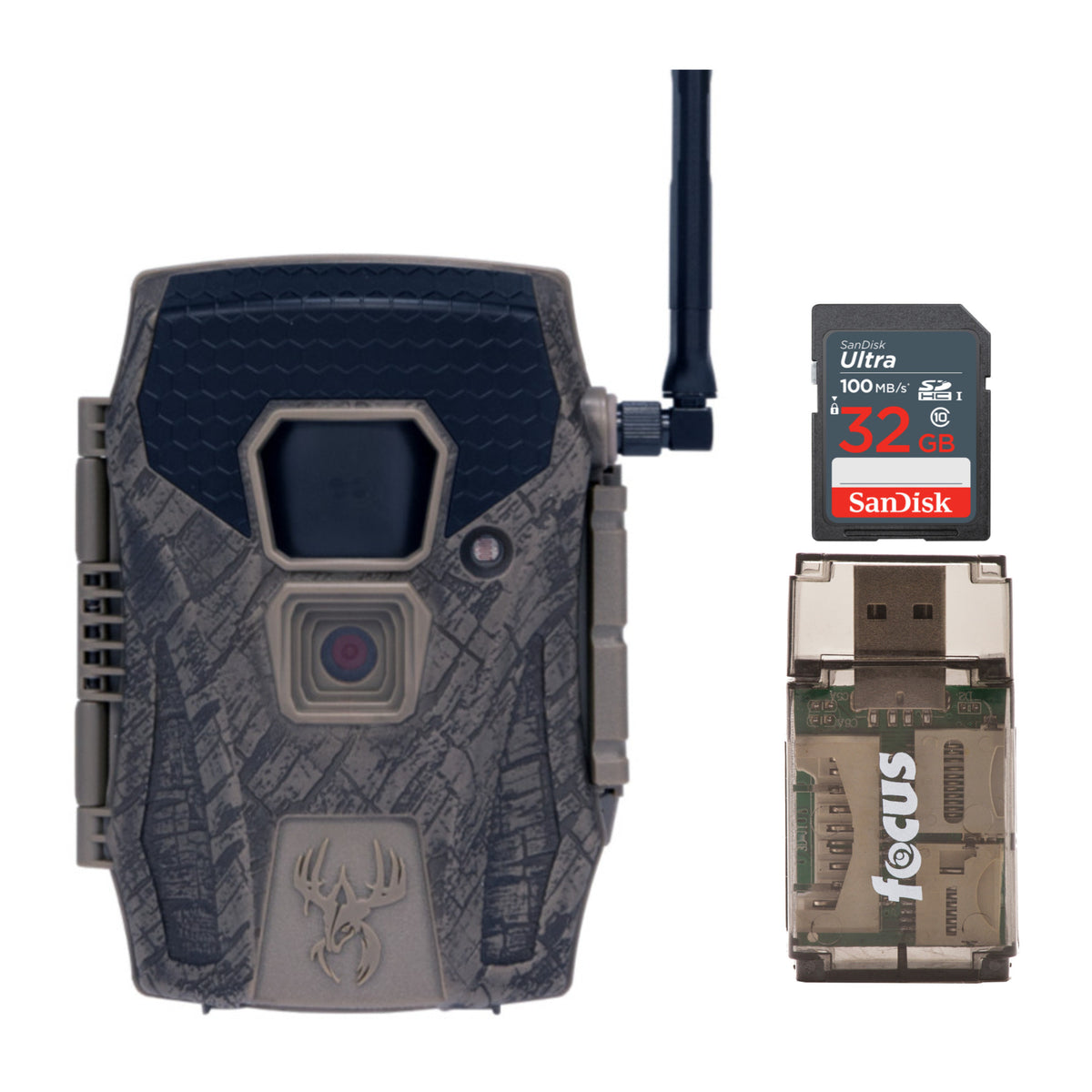 Wildgame Innovations Terra XT 2.0 24MP 720p Video Cellular Camera (Gray) with Memory Card Bundle