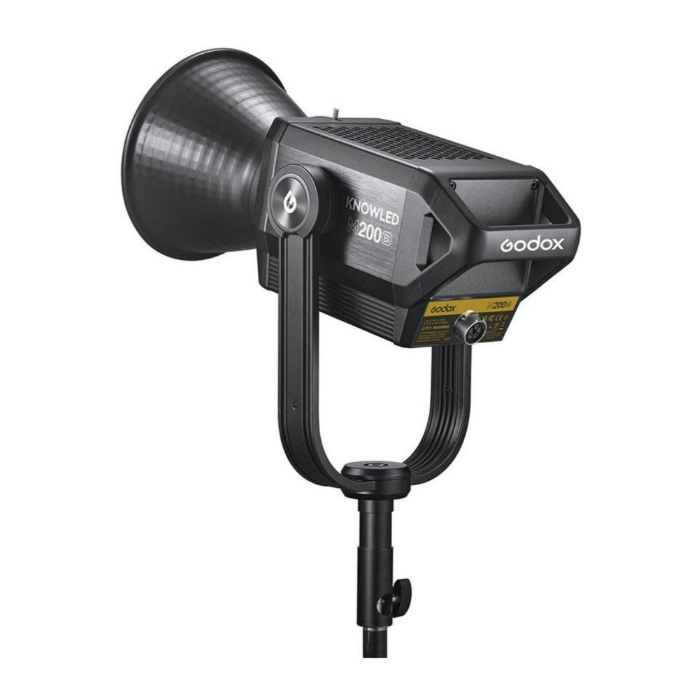 Godox M200Bi Knowled Bi Color Black LED Light with Quiet Cooling System (Open Box)