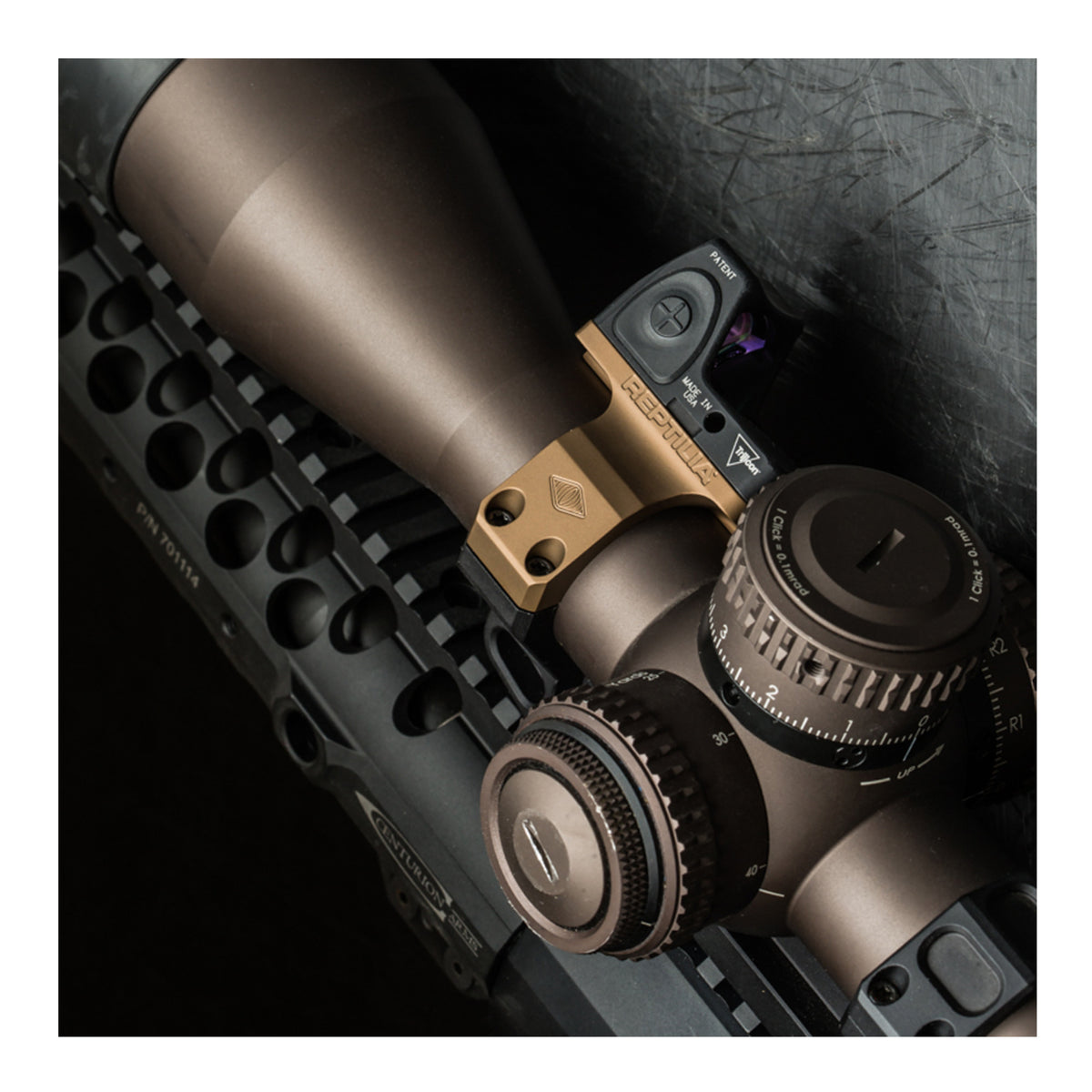 Reptilia ROF-45 34mm Offset Mount for Geissele & Trijicon RMR – Flat Dark Earth
