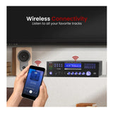 Pyle Pro 4-Speaker Bluetooth Home Theater Amplifier – CD/DVD Player, USB, AM/FM, AUX, Mic Inputs