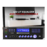 Pyle Pro 4-Speaker Bluetooth Home Theater Amplifier – CD/DVD Player, USB, AM/FM, AUX, Mic Inputs