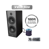 InstallGear 14 Gauge Speaker Wire Cable (100ft) with 12 Banana Plugs