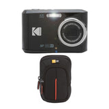 Kodak PIXPRO FZ45 Friendly Zoom Digital Camera (Black) with Camera Case