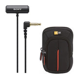 Sony ECM-LV1 Compact Stereo Lavalier Microphone with Case