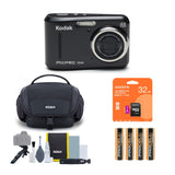 Kodak PIXPRO FZ43 Friendly Zoom Digital Camera (Black) Bundle