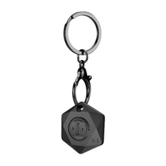 Swissdigital Design HEXAGON Finder Key Chain Compatible with Apple and Android Devices (Black)