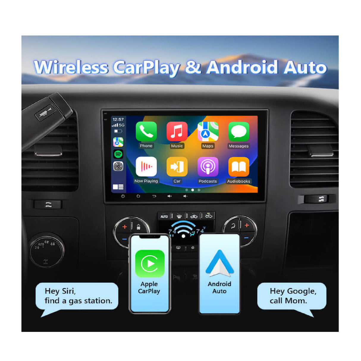 Eonon Android 13 Wireless Car Play & Auto Car Radio - 8 Inch IPS Touchscreen