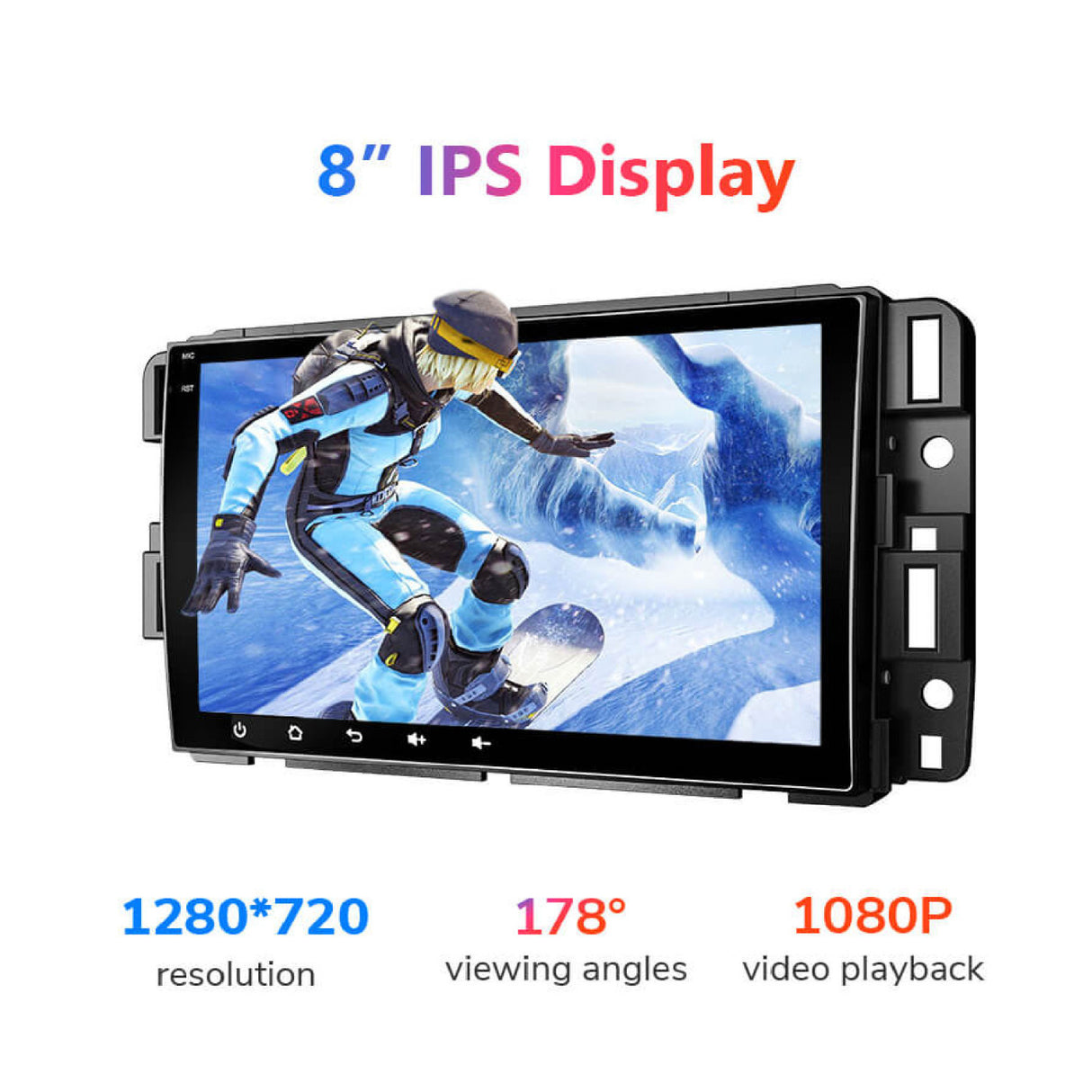 Eonon Android 13 Wireless Car Play & Auto Car Radio - 8 Inch IPS Touchscreen