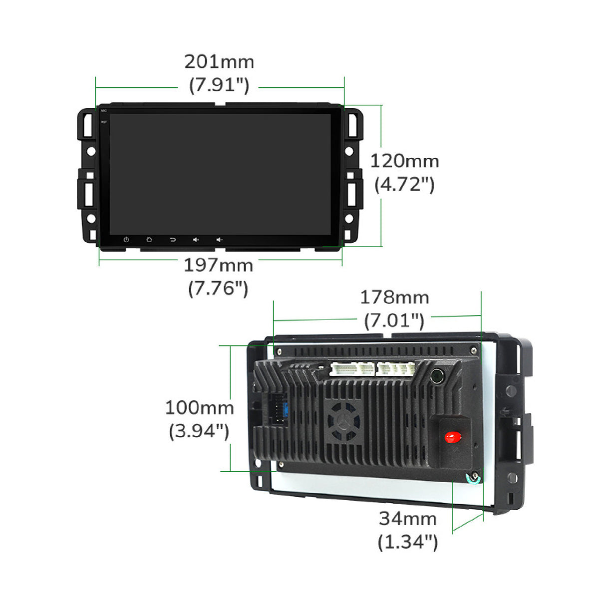 Eonon Android 13 Wireless Car Play & Auto Car Radio - 8 Inch IPS Touchscreen