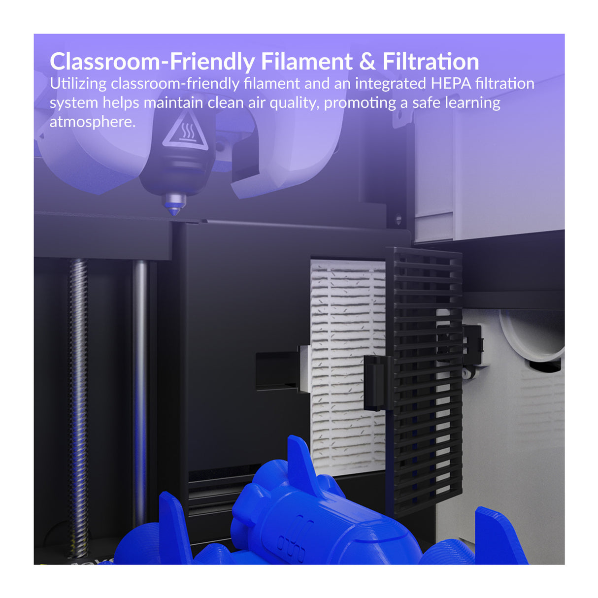 MakerBot Sketch Sprint 3D Printer with Air Filter Set (2 Pack), Extruder Nozzle, and Build Plate