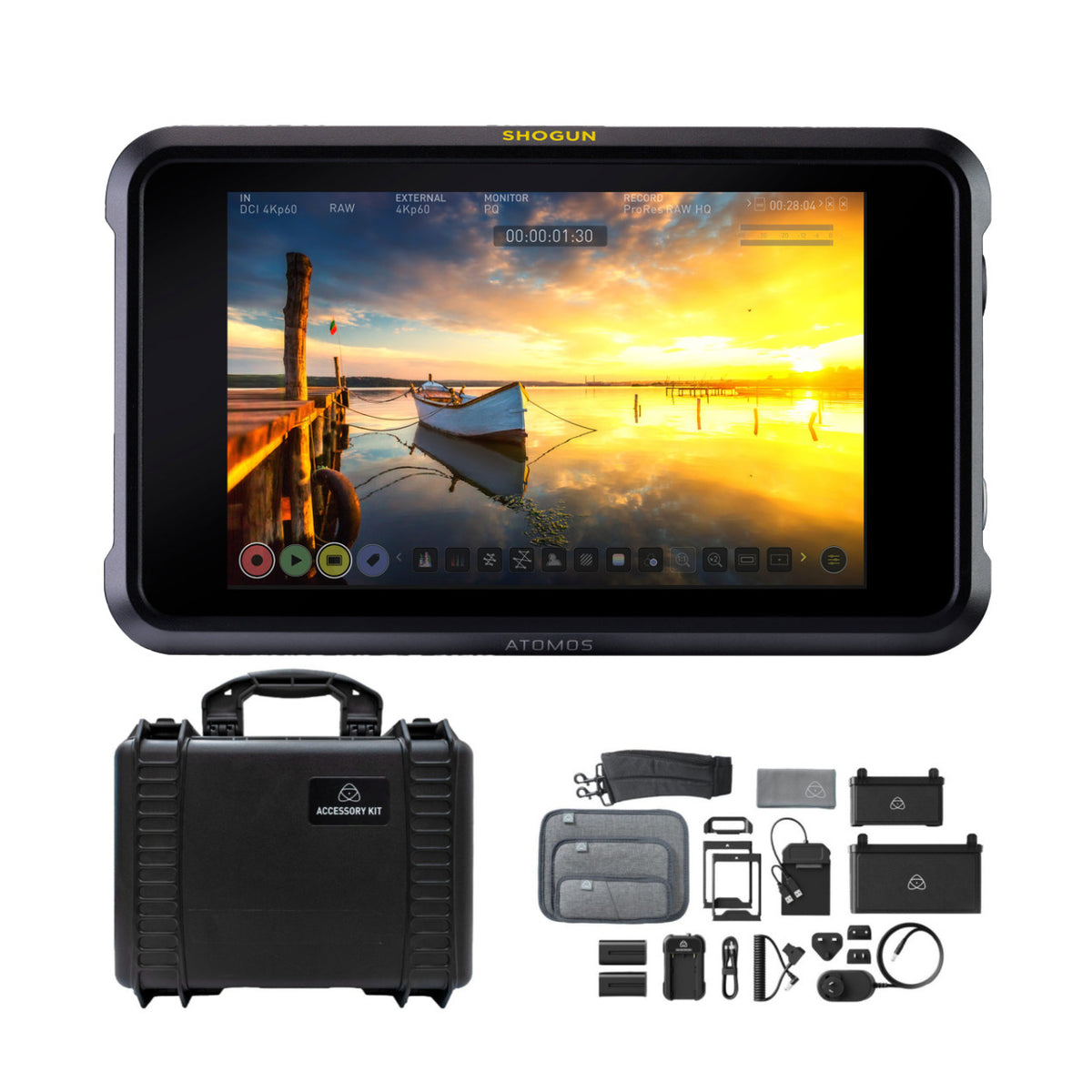 Atomos Shogun 7.2-Inch HDR Pro/Cinema Monitor with Full  Accessory Kit
