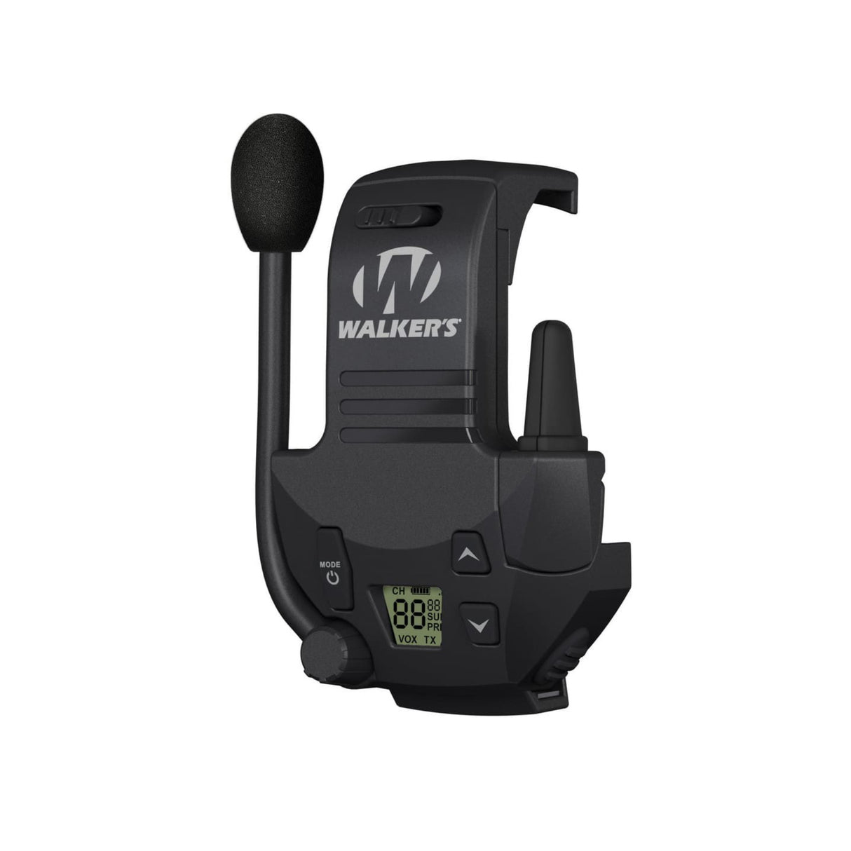 Walkers Razor Walkie Talkie with Hands-Free 2-3 Mile Range Seamless Integration and Razor Muffs