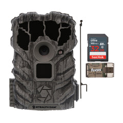 Stealth Cam Browtine 14MP Trail Camera Ground Post Starter Bundle