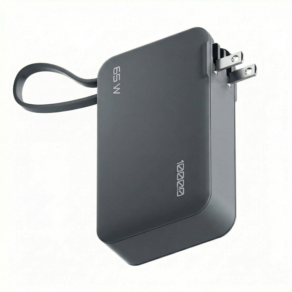 ReelCharge 10,000 mAh 65W Power Bank Flex (Gray)