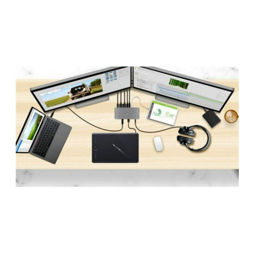 IOGEAR Quantum Dual Mode Thunderbolt 3 Dock Pro Station with 60W Charging and 40GBps Transfer Speed