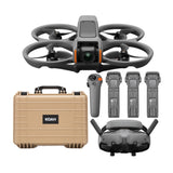 DJI Avata 2 Fly More Combo (Three Batteries) with Weatherproof Hard Case Bundle