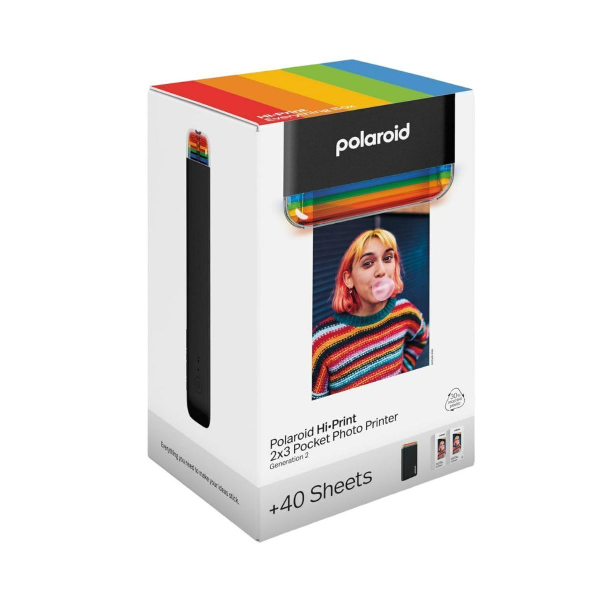 Polaroid Hi-Print Everything Box Gen 2 (Black) Bundle with Focus Camera Film Kit for Polaroid