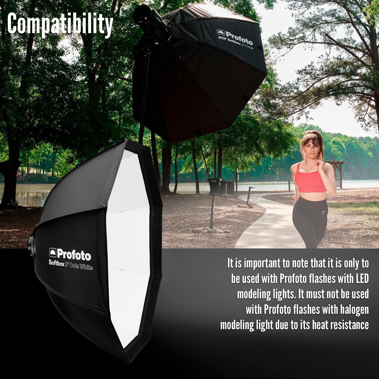Profoto 3-Feet Octa Heat-Resistant Softbox (White) with Softgrid Octa and Edge Mask Octa Bundle
