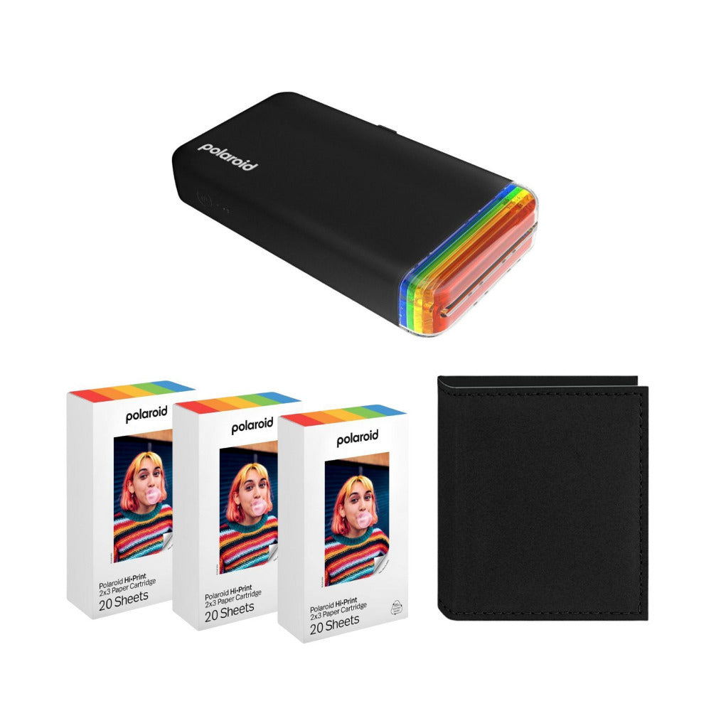 Polaroid Hi-Print Everything Box Gen 2 (Black) with Album for Instant Prints and Cartridge Pack
