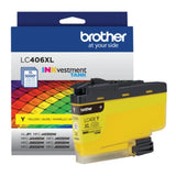 Brother LC406XLY Yellow INKvestment Tank Cartridge with High-Yield 5,000 Pages and Mess-Free Design